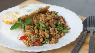 Thai Holy Basil Stir-Fry Recipe (Pad Kra Pao) ผัดกะเพรา