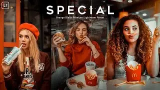 How to edit special orange black tone in photos | Black orange lightroom preset | lightroom mobile