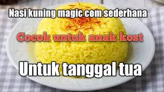 Nasi kuning maggic com sederhana cocok untuk anak kost di tanggal tua