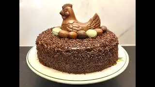 Gâteau Nid de Paques facile/Tort cu ciocolata pentru Pasti/Easter Nest Cake/Шоколадный торт на Пасху