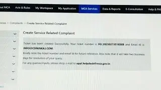 how to Registration Your complaint with MCA Helpdesk by  Kishan Kumar MCA m complaint kaise karte h😎