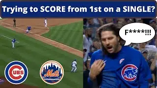 Runner Tries To SCORE From FIRST On a SINGLE??? - Cubs at Mets 6/15/2021