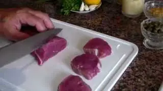 Медальйоны из телятины под соусом с каперсами