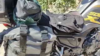 Защитные дуги из Китая для мотоцикла KOVE 500X. Последствия падений