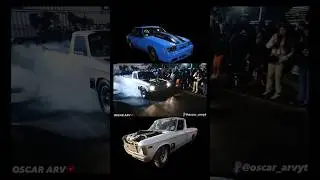 CHEVY LUV TWIN TURBO vs MUSTANG TWIN TURBO #arrancones #ls #turbo #nitro