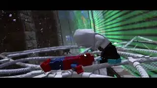 Gwen Stacy and Peter Parker first time meeting (Lego Marvel Superheroes 2)