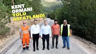 Gümüşhane Kent ormanı yolu asfaltlandı