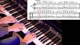 Beyer op.101 n.42 (4 mani) - Esecuzione