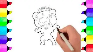 How to draw Nita. Brawl stars | Step by step