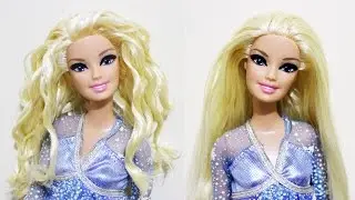 Cómo hacerle rizos o rizar temporalmente el pelo de tus muñecas - SHAKIRA - manualidadesconninos