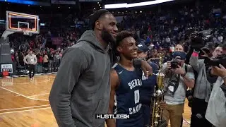 BRONNY SNAPPED!  LEBRON Watches PHENOM BRONNY Get Career High & MVP!! | IPAD Giveaway at 20K Subs