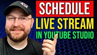 How To Schedule a Live Stream on YouTube (New YouTube Studio)