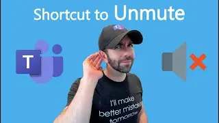 【New in Teams】Shortcut to Unmute!