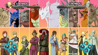ALL JUTSU & ULTIMATE JUTSU JINCHURIKI 1 TO 10 | Naruto Storm 4 Generations