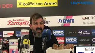 Pressekonferenz mit Andreas Wieland und Husein Balic nach dem 1:0-Sieg im OÖ-Derby gegen Ried