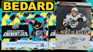 BEDARD IS ON-CARD! - Opening 2 Boxes of 2023-24 Upper Deck Credentials Hockey Hobby