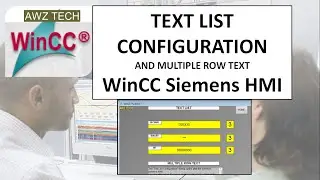 TEXT LIST CONFIGURATION WinCC Siemens HMI