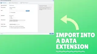 Import Data Into Data Extensions | Marketing Cloud