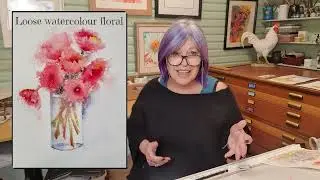 Loose Watercolour Poppies Guide
