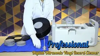 LifeBasis Professional CD-4875 Digital Ultrasonic Vinyl Record Cleaner Revive Your Vinyl Collection