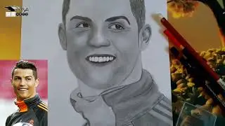 How To Draw Cristiano Ronaldo with pencil | Drawing Cristiano Ronaldo