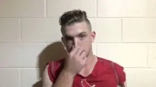 Postgame Interview with Harrison Bader 8/19/15