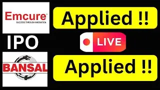 Emcure Pharma IPO Apply | Bansal Wire IPO Apply | Emcure GMP | Bansal IPO GMP | Emcure ipo apply