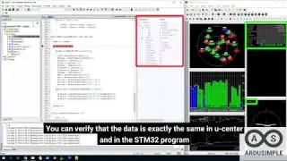 simpleRTK debugging session with STM32 Nucleo board