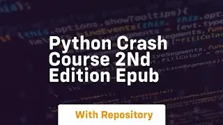 python crash course 2nd edition epub