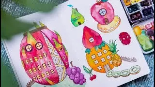 Tropical Fruit Houses - Collab with Arleebean!