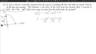 13   Quadratic Word Problem