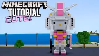 MINECRAFT : How To Change SD Gundam Into Hello Kitty SD Gundam