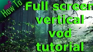 How to create a full screen vertical video easiest method for free!