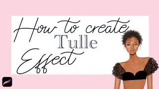 Digital fashion illustration | Tulle effect