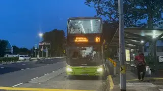 SMRT Buses MAN ND323F A95 (Batch 4) SG6120K on Service 61 departing Bus Stop 11291