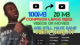 How to compress large video files into smaller file sizes on your phone..|IOS or Android|..