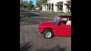 @oh_that_mini and his Mini with a Honda B16 engine swap arriving at @countylinecarsandcoffee.