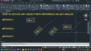 3D CAD Tricks: Object Rotation with Reference in AutoCAD
