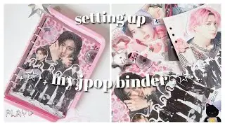 ˙✧˖° setting up my jpop binder ˙✧˖° | yaps & crafts vol. 2 binder admin