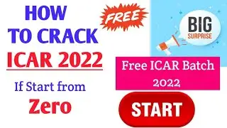 How to Crack ICAR 2022 || Biggest Surprise 🥳🎉 (