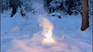 Тестируем различные петарды в снегу💥🔥