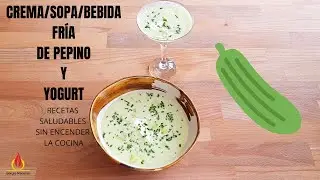 COLD CUCUMBER 🥒 AND YOGURT SOUP. Easy summer recipes