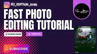 How To Edit A Fast Photo Like A PRO #viral @Rj_Edition0786