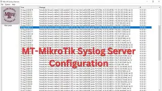 How to Configure MT-MikroTik Syslog Server  কীভাবে MT MikroTik Syslog Server configure করবেন।