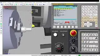 Torno CNC (Simulação Rosca 2 entradas)