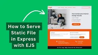 how to serve static file in express with ejs. file handling in express.