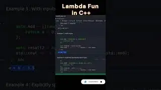 C++ | Tips Lambda Functions in C++  