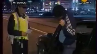 Пьяный мужчина пойман за рулем в хоккейных коньках