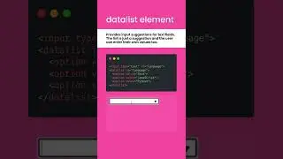 The datalist element is a native HTML way to create input suggestions.