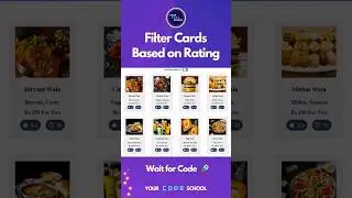 Filter cards based on Rating using react Js code 👨🏼‍💻🤩| Your Code School #yourcodeschool #javascript